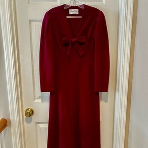 Vintage Size 12 Vanity Fair Hollywood Style Bathrobe Burgandy